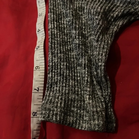 Aiden Y grey ribbed knit mini dress Sz S - Picture 10 of 11